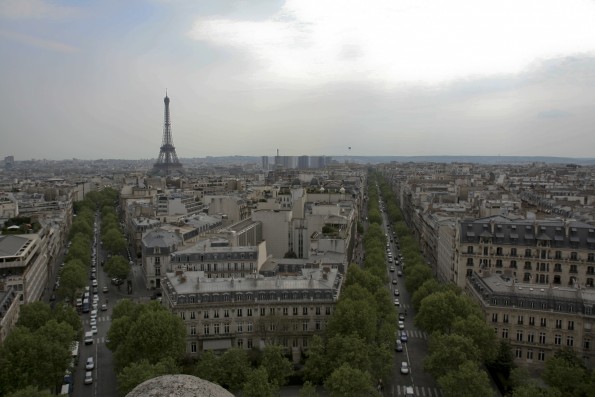 A view from Arc de Triomphe