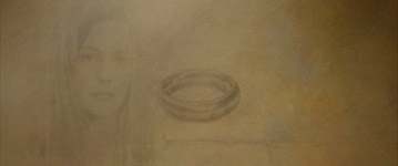 Ring, with faded image of Arwen Undomiel