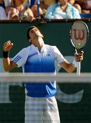 Novak, clearly relieved to have won