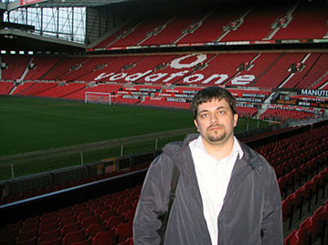 Me at the Old Trafford stadium